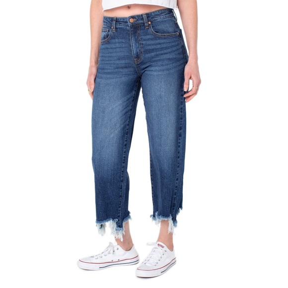 Distressed Straight Jeans - Picture 1 of 2